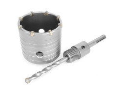 Комплект: сверло корончатое по бетону 65 мм+Переходник SDS Plus 100мм INTERTOOL SD-7065-foto5