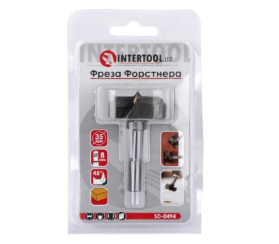 Сверло Форстнера 35 мм. INTERTOOL SD-0494