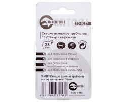 Коронка трубчатая по стеклу и керамике 26 мм INTERTOOL SD-0357-foto2