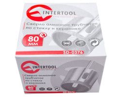 Коронка трубчатая по стеклу и керамике 80 мм INTERTOOL SD-0376-foto3