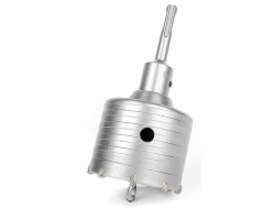 Комплект: сверло корончатое по бетону 75 мм+Переходник SDS Plus 100мм INTERTOOL SD-7075-foto2