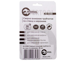 Коронка трубчатая по стеклу и керамике 28 мм INTERTOOL SD-0358-foto2