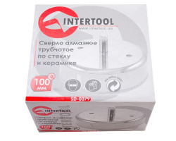Коронка трубчатая по стеклу и керамике 100 мм INTERTOOL SD-0379-foto3