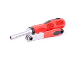 Отвертка реверсивная с комплектом насадок и трещоткой, чехол ткань 48 ед INTERTOOL VT-1048-foto8