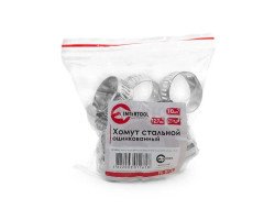 Хомут стальной оцинкованный 12,7 мм D 16-25 мм (упаковка 10 шт) INTERTOOL TC-0116-foto3