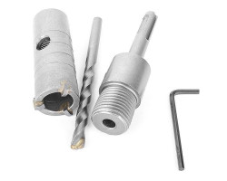 Комплект: сверло корончатое по бетону 26 мм+Переходник SDS Plus 100 мм INTERTOOL SD-7026-foto5