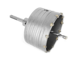 Комплект: сверло корончатое по бетону 105 мм + переходник SDS Plus 100мм INTERTOOL SD-7105-foto2