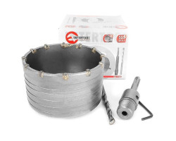 Комплект: сверло корончатое по бетону 105 мм + переходник SDS Plus 100мм INTERTOOL SD-7105-foto6