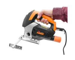 Электролобзик STORM, 800 Вт, 800-3000 ход/мин, угол 90 град., гл.распила 100 мм, визуализация линии реза INTERTOOL WT-0480-foto5