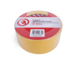 Скотч двухсторонний 50 мм*25 м на тканевой основе INTERTOOL KT-0963-foto2