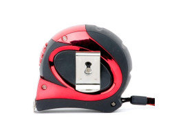 Рулетка 5 м x 19 мм с автоматической блокировкой полотна, на зацепе полотна установлены магниты INTERTOOL MT-0805-foto5