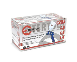 Пистолет покрасочный пневматический HVLP мини , форсунка 0,8 мм, верхняя подача, бачок 125 мл. 3,0 бар INTERTOOL PT-0101-foto2