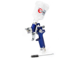 Пистолет покрасочный пневматический HVLP мини , форсунка 0,8 мм, верхняя подача, бачок 125 мл. 3,0 бар INTERTOOL PT-0101-foto3