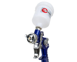 Пистолет покрасочный пневматический HVLP мини , форсунка 0,8 мм, верхняя подача, бачок 125 мл. 3,0 бар INTERTOOL PT-0101-foto5