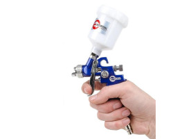 Пистолет покрасочный пневматический HVLP мини , форсунка 0,8 мм, верхняя подача, бачок 125 мл. 3,0 бар INTERTOOL PT-0101-foto9