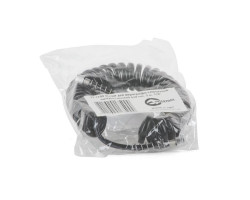 Шланг для аэрографа спиральный, полиуретан 6*4 мм, 3 м, 1/8"-1/8" INTERTOOL PT-1750-foto2