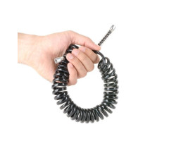 Шланг для аэрографа спиральный, полиуретан 6*4 мм, 3 м, 1/8"-1/8" INTERTOOL PT-1750-foto4