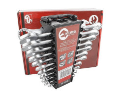 Набор ключей комбинированных 22 ед. дюймовых 11 ед метрических 11 ед INTERTOOL HT-1305-foto6