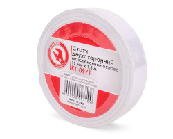 Скотч двухсторонний 19 мм*1.5 м на вспененной основе INTERTOOL KT-0971-foto2