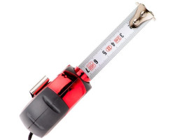 Рулетка 8 м x 25 мм с автоматической блокировкой полотна, на зацепе полотна установлены магниты INTERTOOL MT-0808-foto2