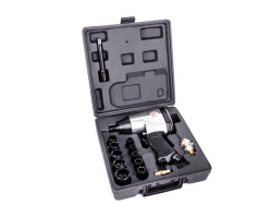 Гайковерт пневматический в чемодане + набор головок 17 ед, 1/2" INTERTOOL PT-1101-foto3