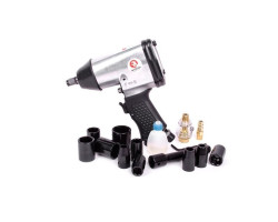 Гайковерт пневматический в чемодане + набор головок 17 ед, 1/2" INTERTOOL PT-1101-foto4