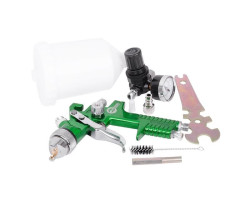 Пистолет покрасочный пневматический HVLP , форсунка 1,3 мм, В/Б, 600 мл. 3,5-5 бар INTERTOOL PT-0102-foto3