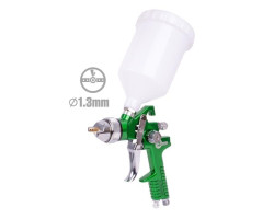 Пистолет покрасочный пневматический HVLP , форсунка 1,3 мм, В/Б, 600 мл. 3,5-5 бар INTERTOOL PT-0102-foto5