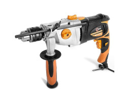 Дрель ударная STORM 1200Вт, 2 скорости, 0-1000/0-3000об/мин, 1.5-13мм, алюминиевый корпус редуктора INTERTOOL WT-0112-foto2