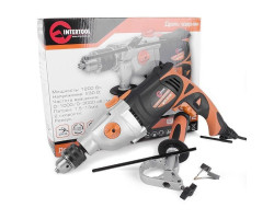 Дрель ударная STORM 1200Вт, 2 скорости, 0-1000/0-3000об/мин, 1.5-13мм, алюминиевый корпус редуктора INTERTOOL WT-0112-foto7