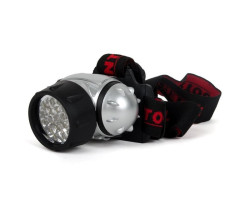 Фонарь налобный светодиодный, четыре режима работы, 19 LED, батарейки 3 ААА. INTERTOOL LB-0301-foto2