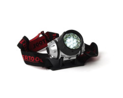 Фонарь налобный светодиодный, четыре режима работы, 19 LED, батарейки 3 ААА. INTERTOOL LB-0301-foto11