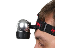 Фонарь налобный светодиодный, четыре режима работы, 19 LED, батарейки 3 ААА. INTERTOOL LB-0301-foto9