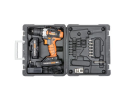 Шуруповерт аккумуляторный 18В, 2 Li-Ion аккум INTERTOOL WT-0314-foto10