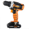 Шуруповерт аккумуляторный 18В, 2 Li-Ion аккум INTERTOOL WT-0314