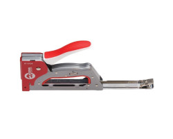 Механический скобозабивной пистолет 3 в 1, под скобу 11,3x0,70x4-14 мм, гвоздь 16 мм, шпилька 16 мм (стальной корпус) INTERTOOL RT-0104-foto2