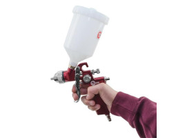 HVLP RED PROF Краскораспылитель 1,4 мм, верхний пластиковый бачок 600 мл INTERTOOL PT-0104-foto3