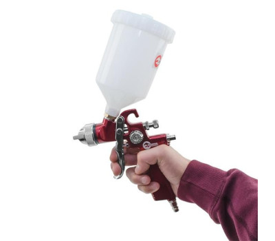 HVLP RED PROF Краскораспылитель 1,4 мм, верхний пластиковый бачок 600 мл INTERTOOL PT-0104