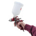 HVLP RED PROF Краскораспылитель 1,4 мм, верхний пластиковый бачок 600 мл INTERTOOL PT-0104