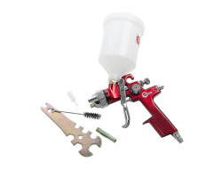 HVLP RED PROF Краскораспылитель 1,4 мм, верхний пластиковый бачок 600 мл INTERTOOL PT-0104-foto4