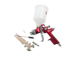 HVLP RED PROF Краскораспылитель 1,4 мм, верхний пластиковый бачок 600 мл INTERTOOL PT-0104-foto4