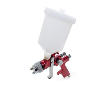 HVLP RED PROF Краскораспылитель 1,4 мм, верхний пластиковый бачок 600 мл INTERTOOL PT-0104