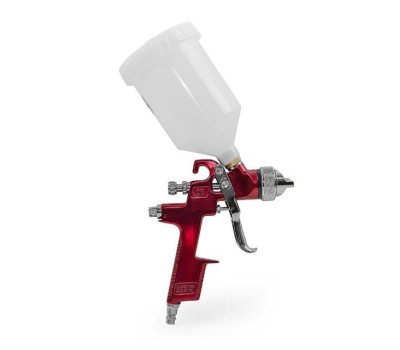 HVLP RED PROF Краскораспылитель 1,4 мм, верхний пластиковый бачок 600 мл INTERTOOL PT-0104
