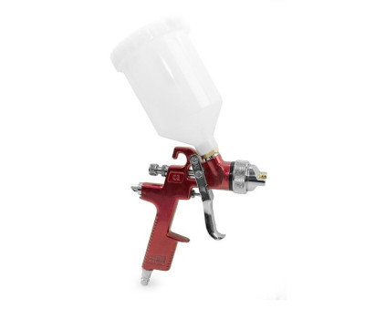 HVLP RED PROF Краскораспылитель 1,4 мм, верхний пластиковый бачок 600 мл INTERTOOL PT-0104