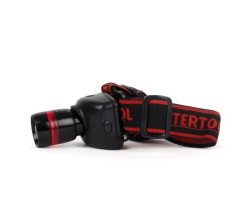 Фонарь налобный светодиодный сверхмощный, три режима работы, 3 Вт, батарейки 3 ААА INTERTOOL LB-0303-foto2