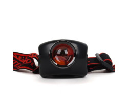 Фонарь налобный светодиодный сверхмощный, три режима работы, 3 Вт, батарейки 3 ААА INTERTOOL LB-0303-foto3