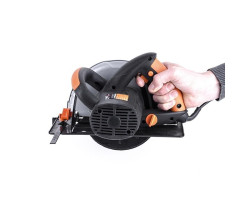 Пила дисковая STORM, 1200 Вт, 4600 об/мин, угол 90-45, глубина распила 63-38 мм, диск 20 ммx185 мм INTERTOOL WT-0614-foto6