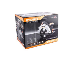 Пила дисковая STORM, 1200 Вт, 4600 об/мин, угол 90-45, глубина распила 63-38 мм, диск 20 ммx185 мм INTERTOOL WT-0614-foto9