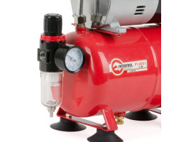 Компрессор безмасляный 3 л, 0,3кВт, 220 В, 3,2атм, 50л/мин INTERTOOL PT-0001-foto7