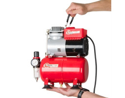 Компрессор безмасляный 3 л, 0,3кВт, 220 В, 3,2атм, 50л/мин INTERTOOL PT-0001-foto8